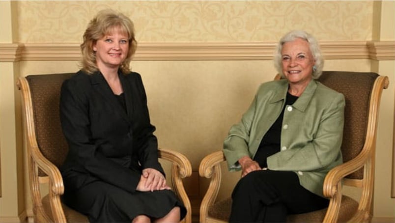 Photo of Rebecca L. Owen and former Supreme Court Justice Sandra Day O'Connor